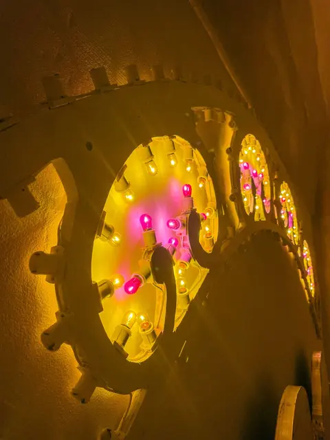 Camera Borghese ‘950 — Detail of the festival lights